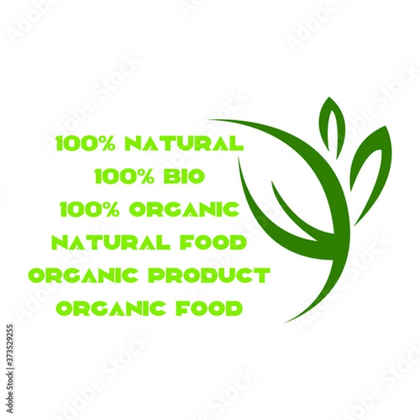Obraz Bio Organic Vector Icon