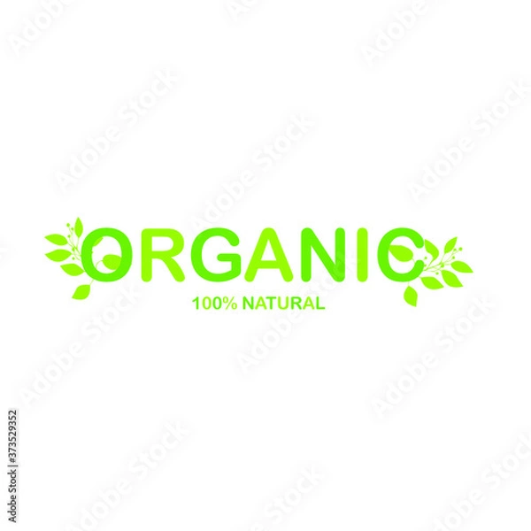 Fototapeta Bio Organic Vector Icon