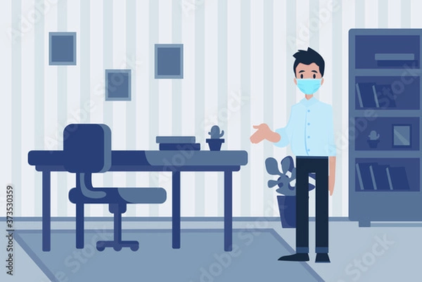 Fototapeta Man in the room