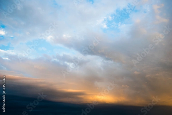 Fototapeta Dramatic view on the sky with clouds