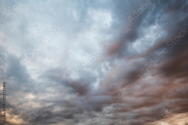 Fototapeta Dramatic view on the sky with clouds