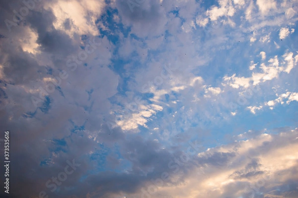 Fototapeta Dramatic view on the sky with clouds