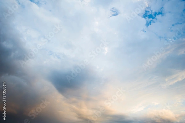 Fototapeta Dramatic view on the sky with clouds