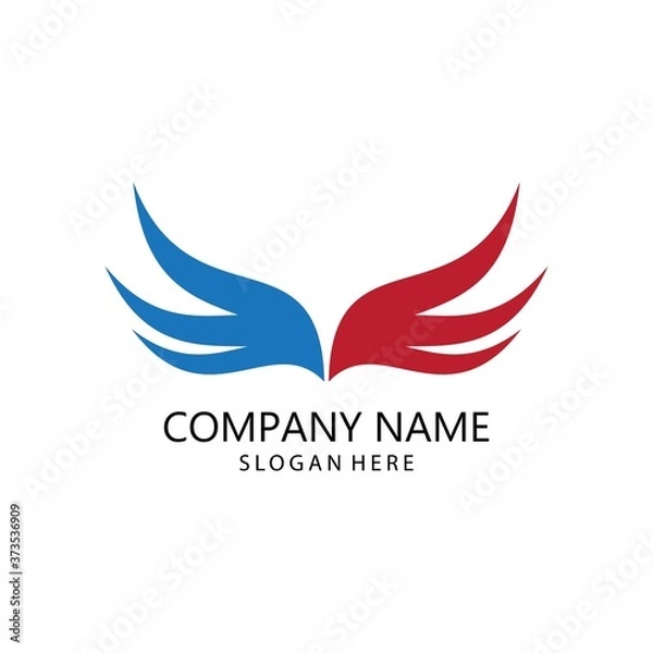Fototapeta wing logo symbol