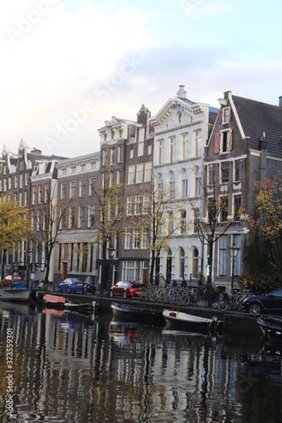 Obraz amsterdam canal side