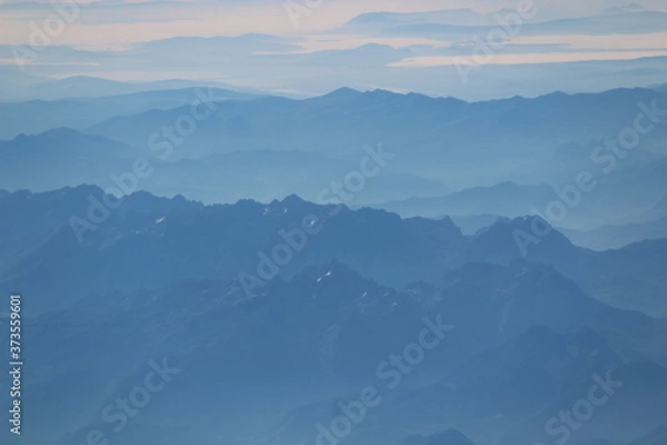 Obraz mountain ridge blue