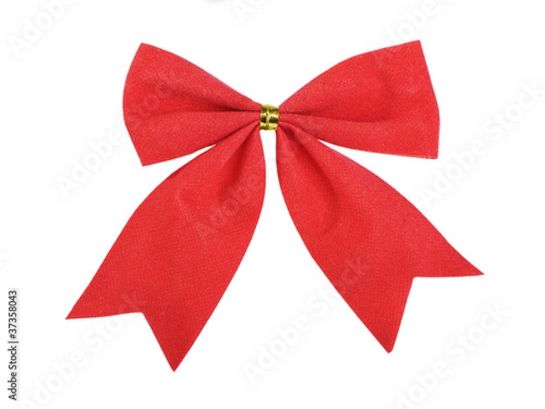 Fototapeta Beautiful red gift bow