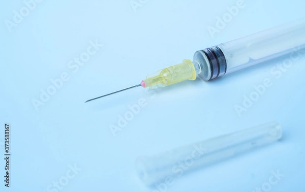 Fototapeta syringe on white