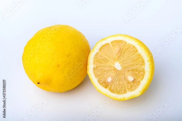 Fototapeta lemon on white