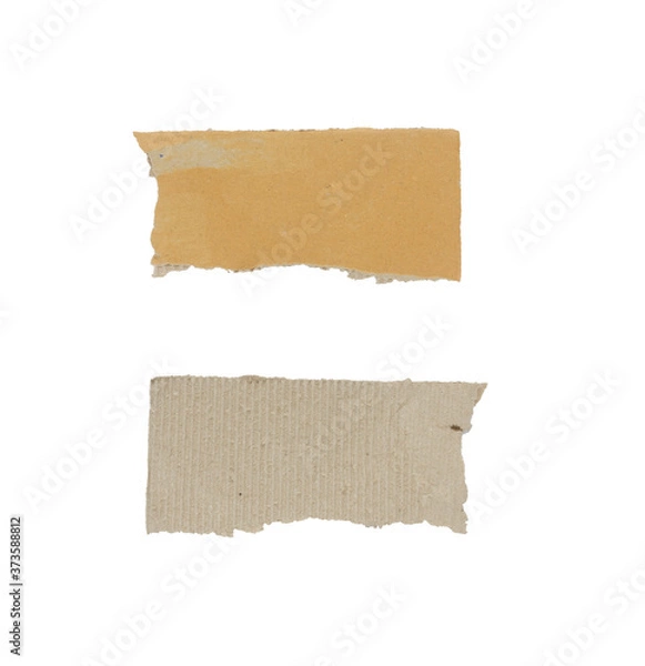 Fototapeta Collection of Recycled paper,crumpled paper,unfolded piece paper on white background