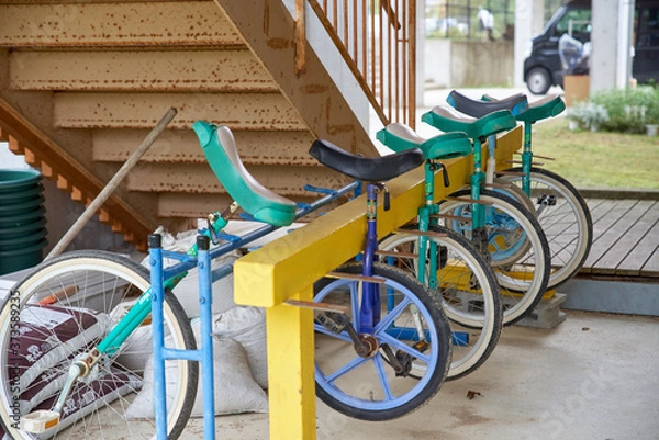 Obraz 学校の一輪車