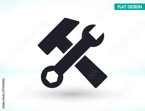Fototapeta Tool vector icon , lorem ipsum Flat design