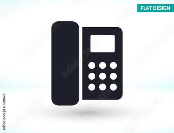 Fototapeta Home phone vector icon , lorem ipsum Flat design