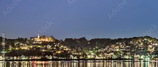 Fototapeta Blankenese bei Nacht