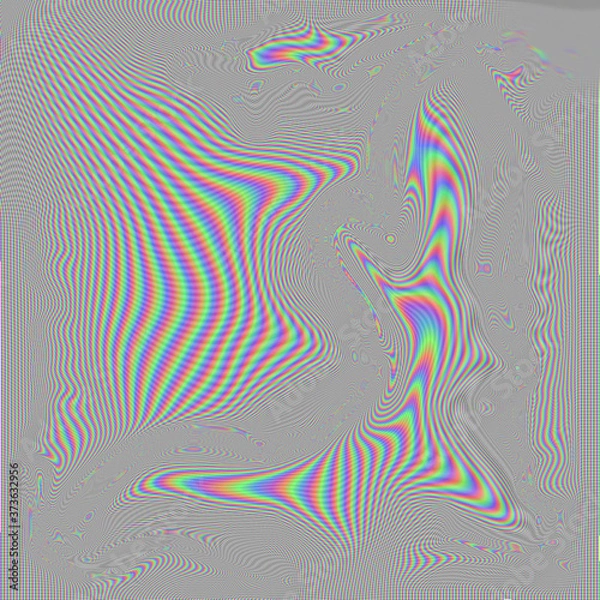 Obraz RGB TV distortion effect