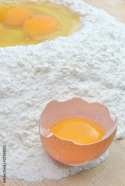 Obraz Ingredienti per pasta all'uovo