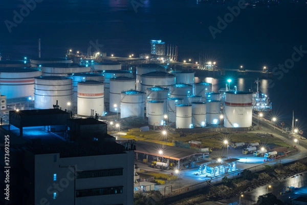 Obraz Oil Depot in Tsing Yi, Hong Kong