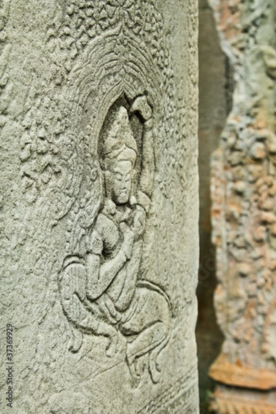 Obraz bas-relief on the wall