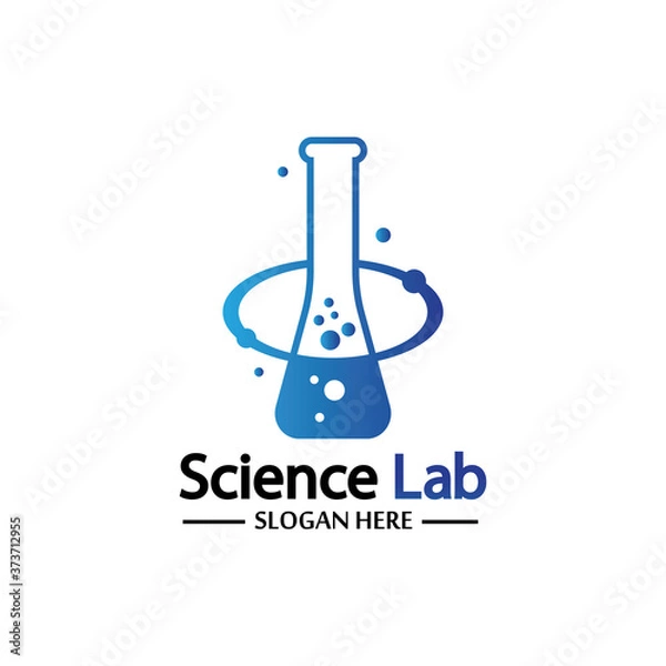 Obraz Science Lab logo.Laboratory Tube Logo Template Design Vector, Emblem, Design Concept, Creative Symbol, Icon