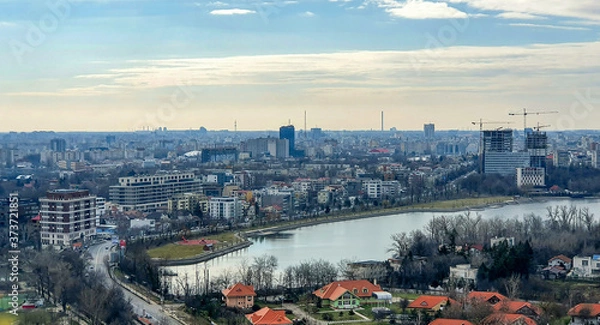 Fototapeta Bukarest Cityscape - Floreasca Area