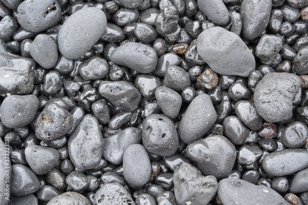 Obraz feuchte Steine am Ufer