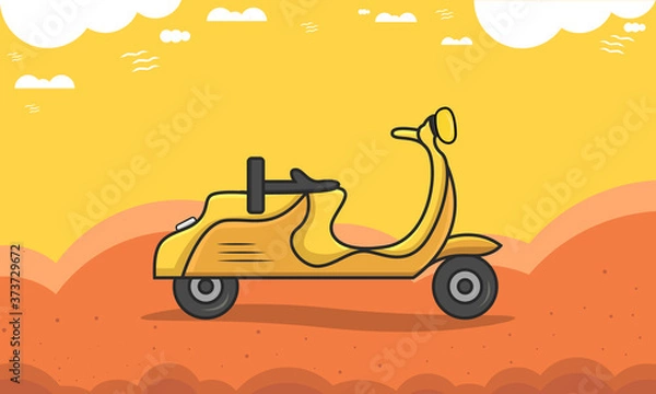 Obraz scooter vector illustration