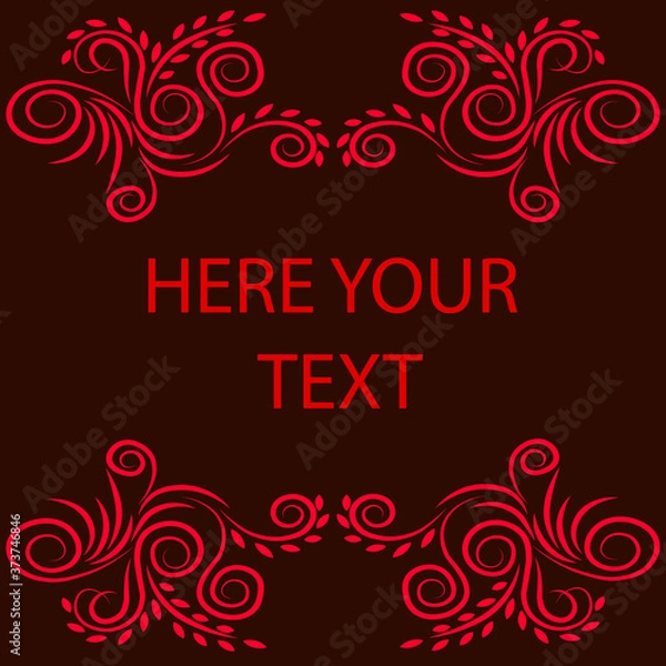 Obraz abstract floral background