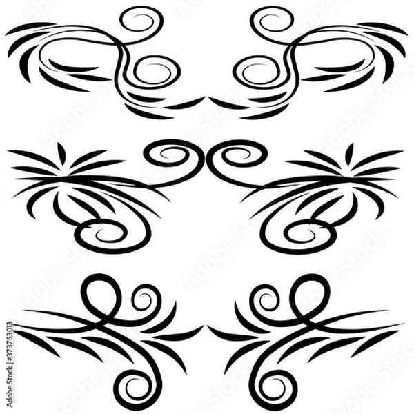 Obraz set of floral elements