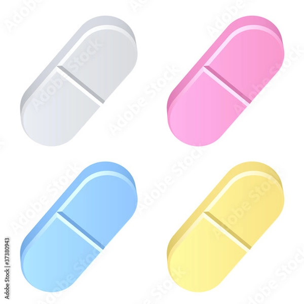 Fototapeta vector colored tablets