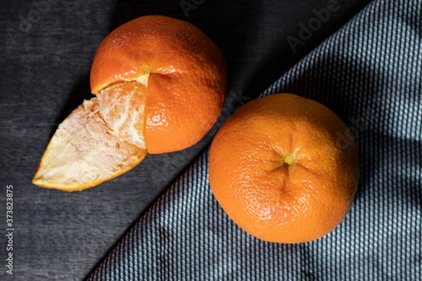 Obraz mandarinas, dark food