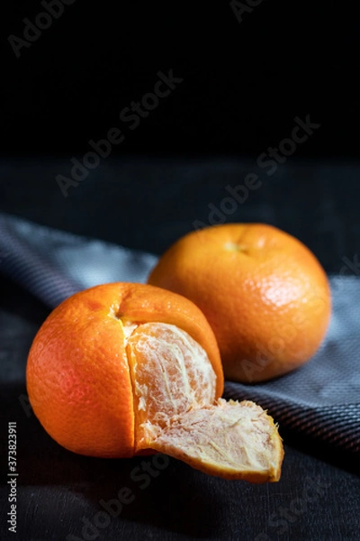 Obraz mandarinas, dark food