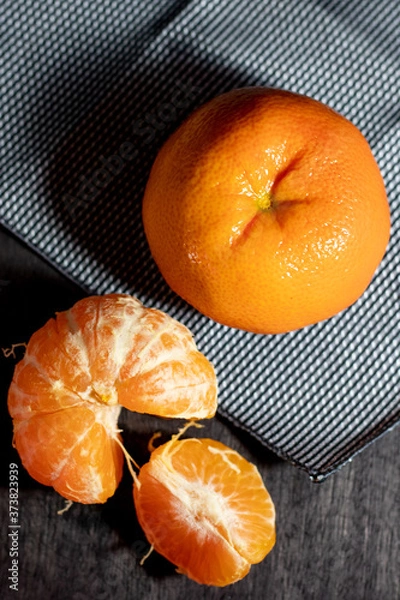 Obraz mandarinas, dark food