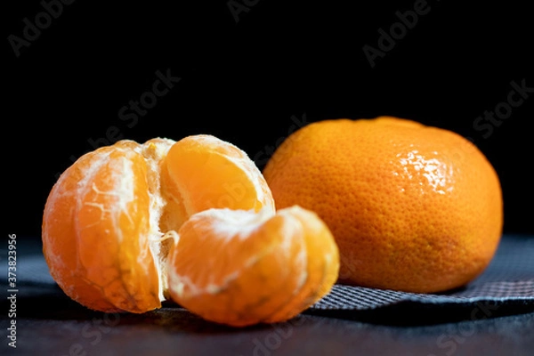 Obraz mandarinas, dark food