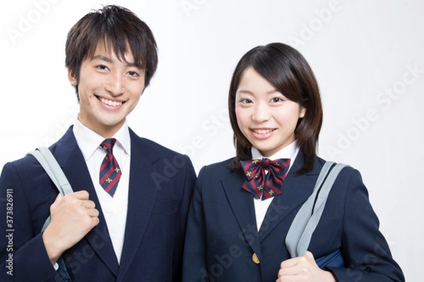 Fototapeta 笑顔の高校生