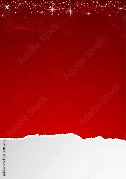 Obraz Cartolina Natale con strappo