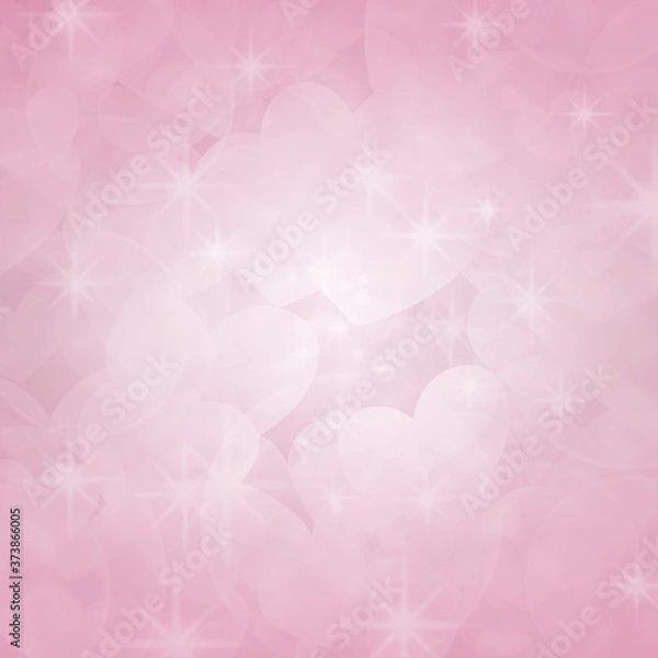 Obraz Valentine's day background, Abstract pastel and pattern with hearts. 
Template greeting card, invitation and advertising banner, brochure.