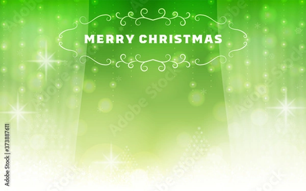 Fototapeta 雪の結晶とキラキラした背景素材