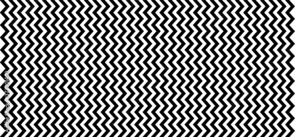 Fototapeta Black. Seamless Chevron zigzag Pattern Vector chevrons wave line. Wavy stripes background. Retro pop art 80's 70's years. Funny zig zag sign. Texture of fabric or paper scrapbook. Line pattern