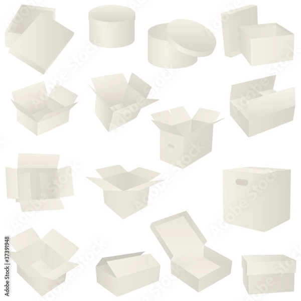 Obraz 15 cardboard boxes