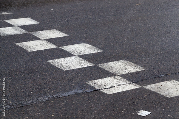 Fototapeta part of the paved road