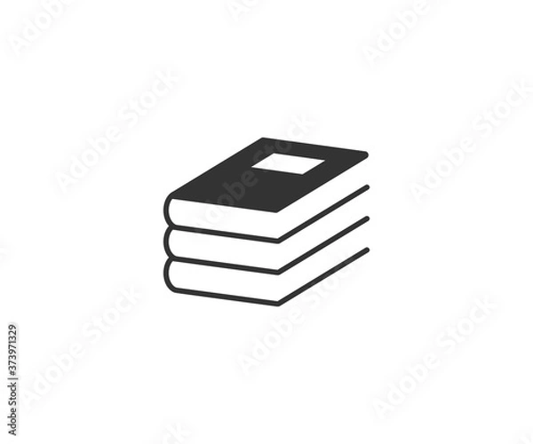 Fototapeta Books, education, library, reading icon. Vector illustration.