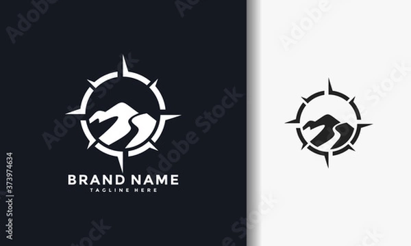 Obraz logo mocowania kompasu