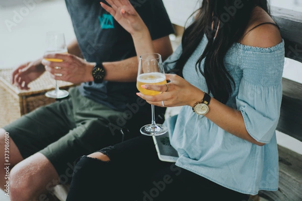 Fototapeta drinking beer