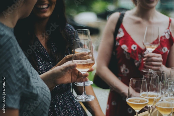 Fototapeta Drinking wine