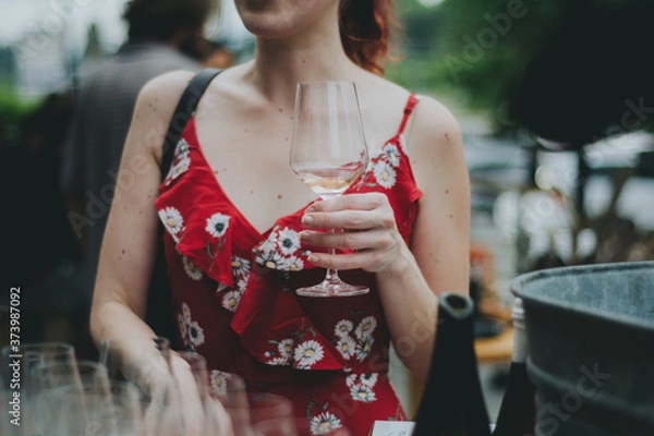 Fototapeta Drinking Wine