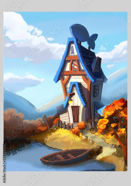 Obraz house on the mountain