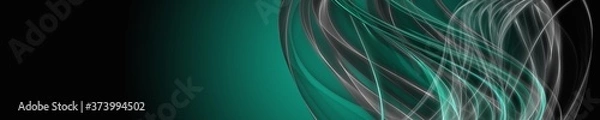 Obraz Abstract elegant wave panorama design illustration