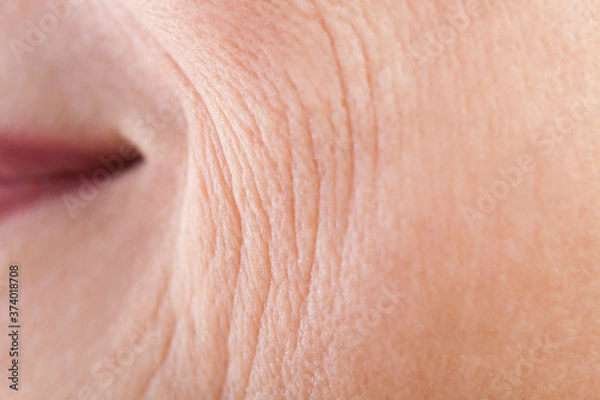 Fototapeta シニア女性の口元