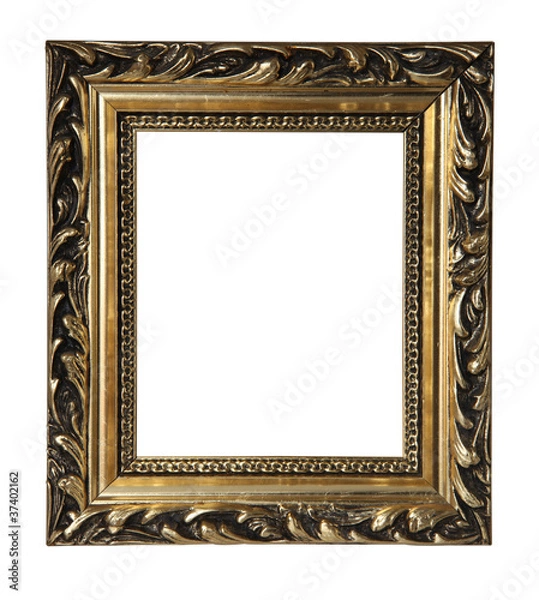 Obraz isolated antique golden frame