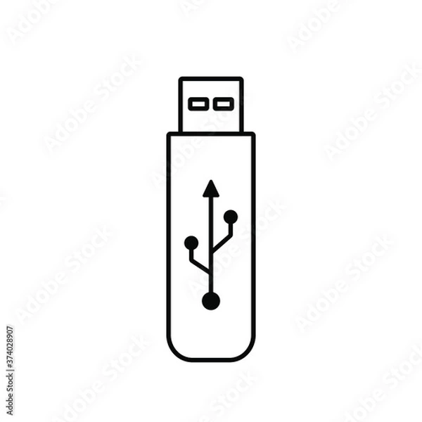 Obraz usb flash drive icon